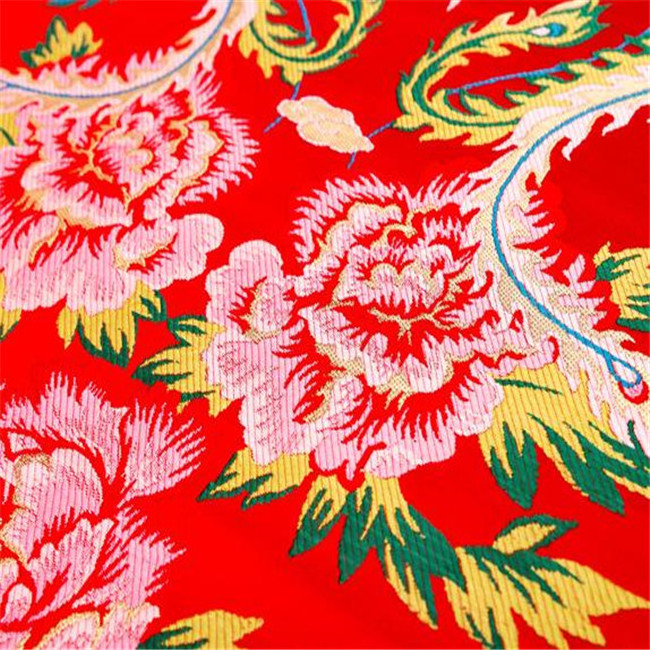 Wholesale Factory Direct Traditional Style Chinese Pattern Ready Goods Brocade Fabric for Home Textile