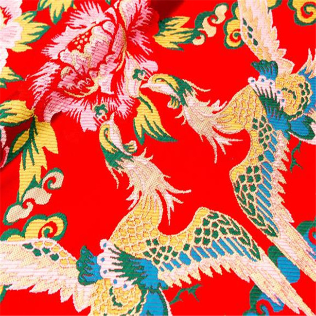 Wholesale Factory Direct Traditional Style Chinese Pattern Ready Goods Brocade Fabric for Home Textile