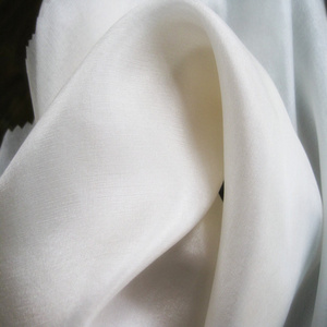 Manufacturer Supply 4.5m/m 100% Natural White Silk Pongee Fabric for Hand Painting Dye Scarf