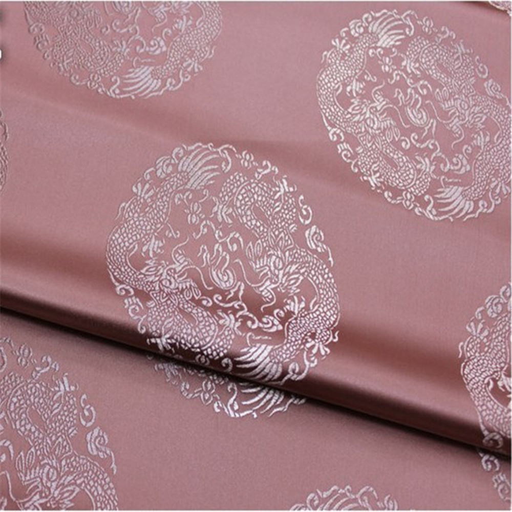 Bosky  Smooth Good Texture Satin Shiny Dragon Brocade Fabric 75cm for Apparel Sofa Cloth