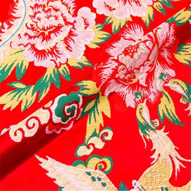 Wholesale Factory Direct Traditional Style Chinese Pattern Ready Goods Brocade Fabric for Home Textile