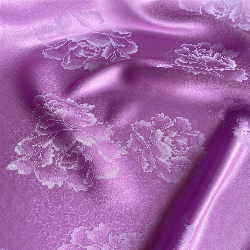 Traditional Vintage 23m/m 114cm Beautiful Wonderful Silk Jacquard Fabric for Cheongsam Scarves Lady Dress Cloth