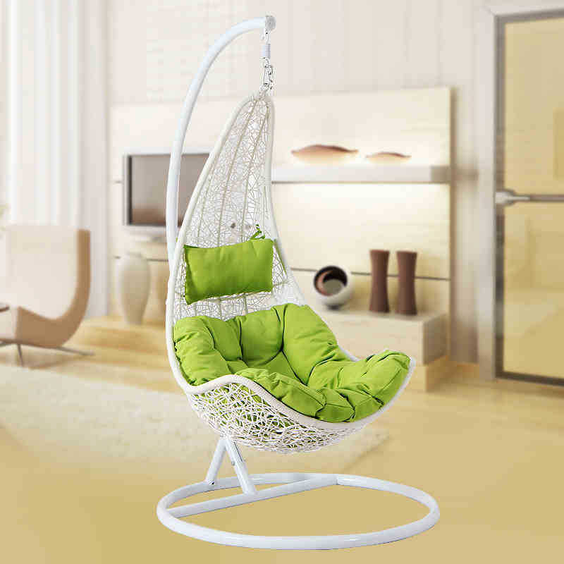 foldable swing With Cushion Bird's Nest Shaped hanging Chair cheap egg chair outdoor furniture low price egg chair with legs