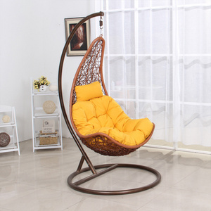 foldable swing With Cushion Bird's Nest Shaped hanging Chair cheap egg chair outdoor furniture low price egg chair with legs