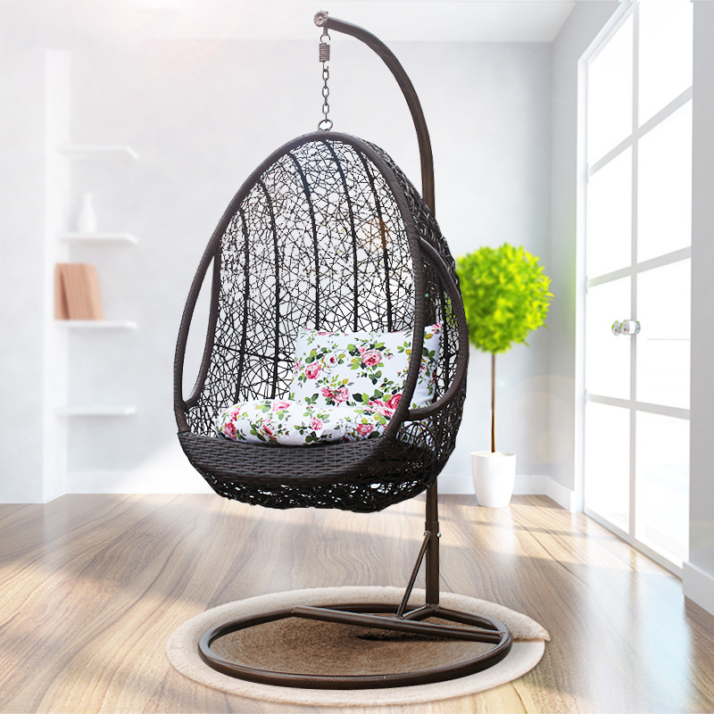 Popular custom size high quality outdoors hanging leisure swing chair bird's nest shape hanging chair home balcony rest for sale