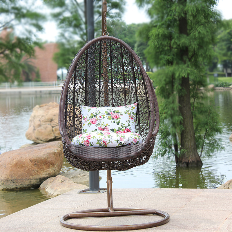 Popular custom size high quality outdoors hanging leisure swing chair bird's nest shape hanging chair home balcony rest for sale