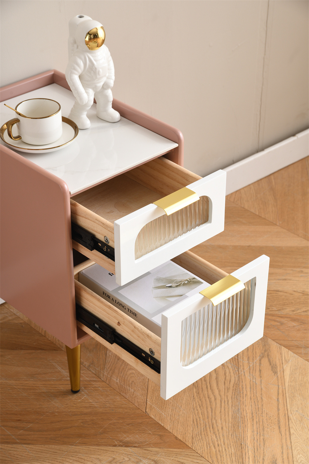 Small Bedside Table Simple Modern Light Luxury Bedroom Storage Cabinet Ultra-narrow Seam Storage Cabinet