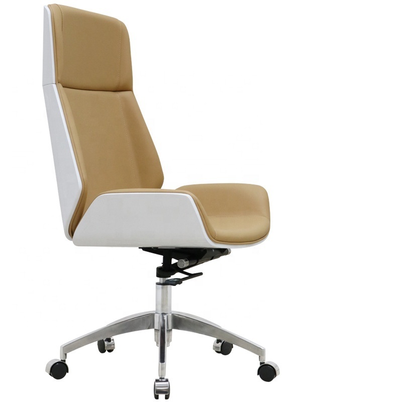 Free sample SOHO PU Leather High back Computer Chair Adjustable Tilt Angle Flip-up Arms Ergonomic Executive Office Chair