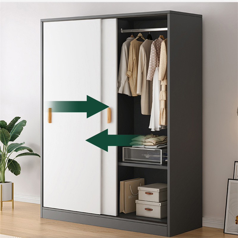 High Quality Wholesale Storage Wardrobe White Particle Board Wardrobe Bed Room Wooden Wardrobe Clothes Organizer