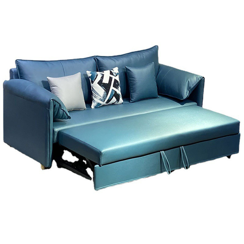 Wholesale Economical Lounge Design L Shaped Modern Pull Out Sofa Bed Settee Cum Bed With Storage Foldable European Sofa Cama