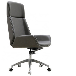 Free sample SOHO PU Leather High back Computer Chair Adjustable Tilt Angle Flip-up Arms Ergonomic Executive Office Chair