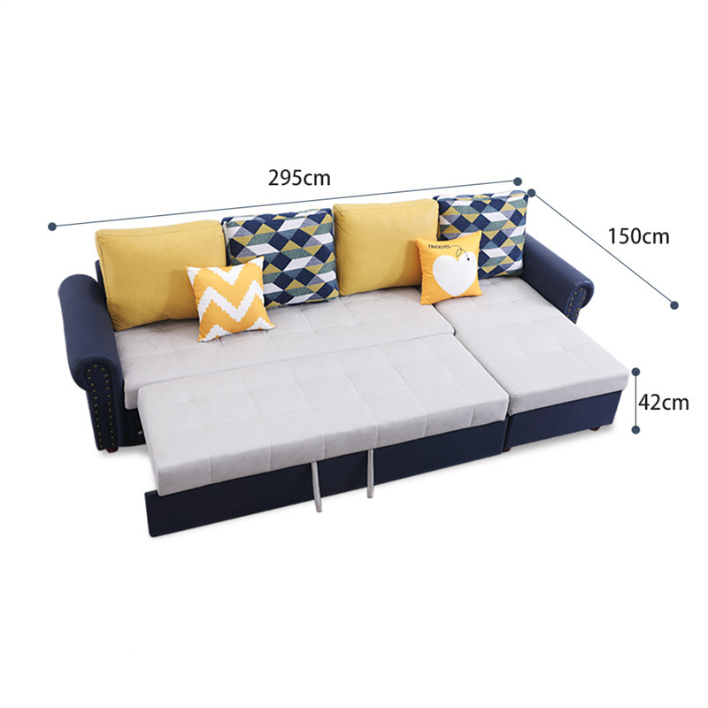 Modern Lving Room Hotel Cum Smart Couch Sofas Furniture Fabric Foldable Single Couches Sofa Transformer Folding Sofa Bed