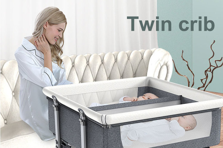 Double baby crib deals