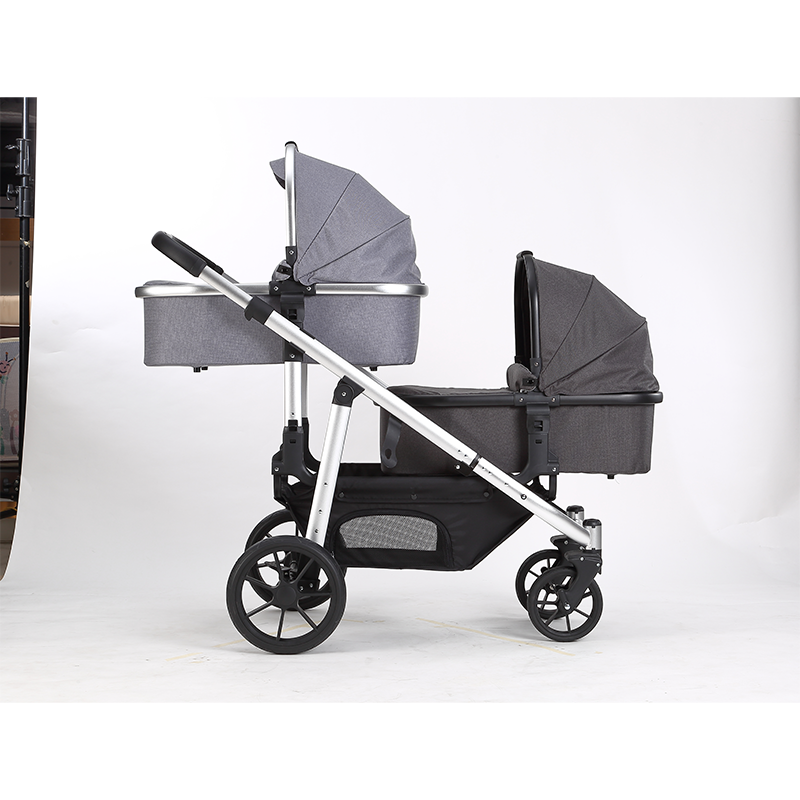 Wholesale European Double Infant Cart Foldable 3 In 1 twin  baby Stroller