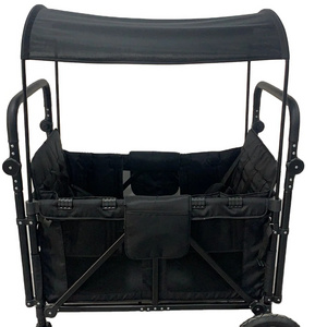 New Model China Factory Baby Stroller 4 seats Folding Baby Stroller Wagon with Canopy for Kids