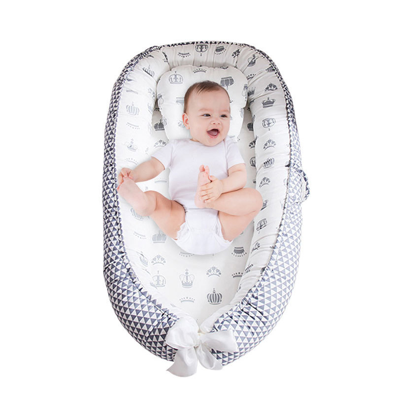 Portable Crib Bed Cot Nest Sleeper Furniture Cradle Bassinet Lounger Cot Bed Bad Room Basket Baby