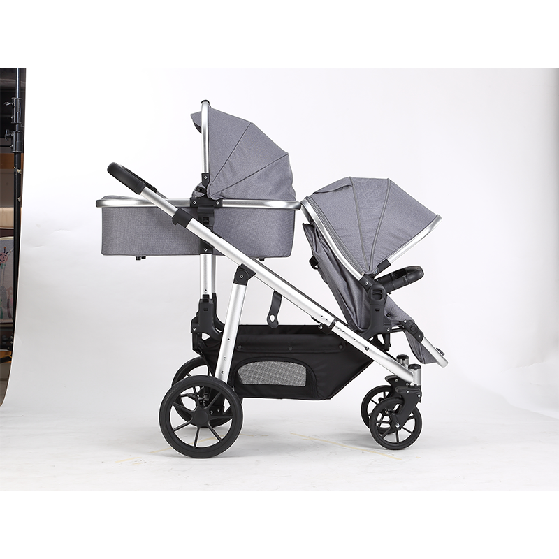 Wholesale European Double Infant Cart Foldable 3 In 1 twin  baby Stroller