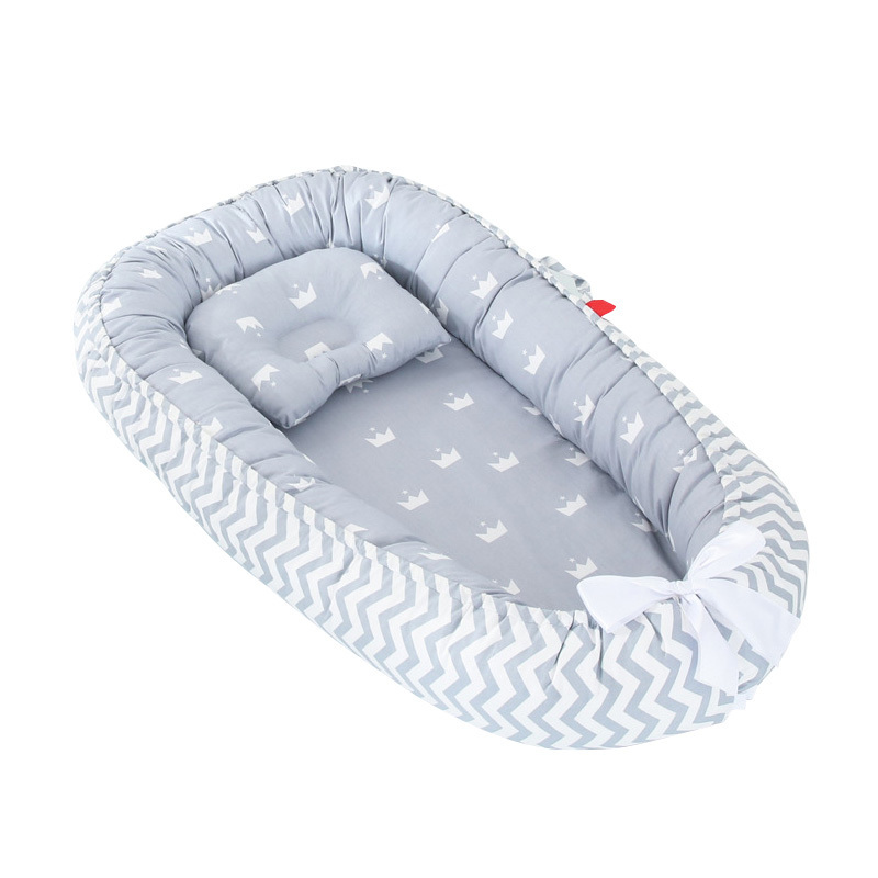 Portable Crib Bed Cot Nest Sleeper Furniture Cradle Bassinet Lounger Cot Bed Bad Room Basket Baby