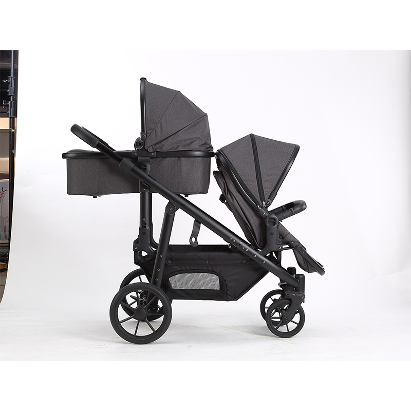 Wholesale European Double Infant Cart Foldable 3 In 1 twin  baby Stroller