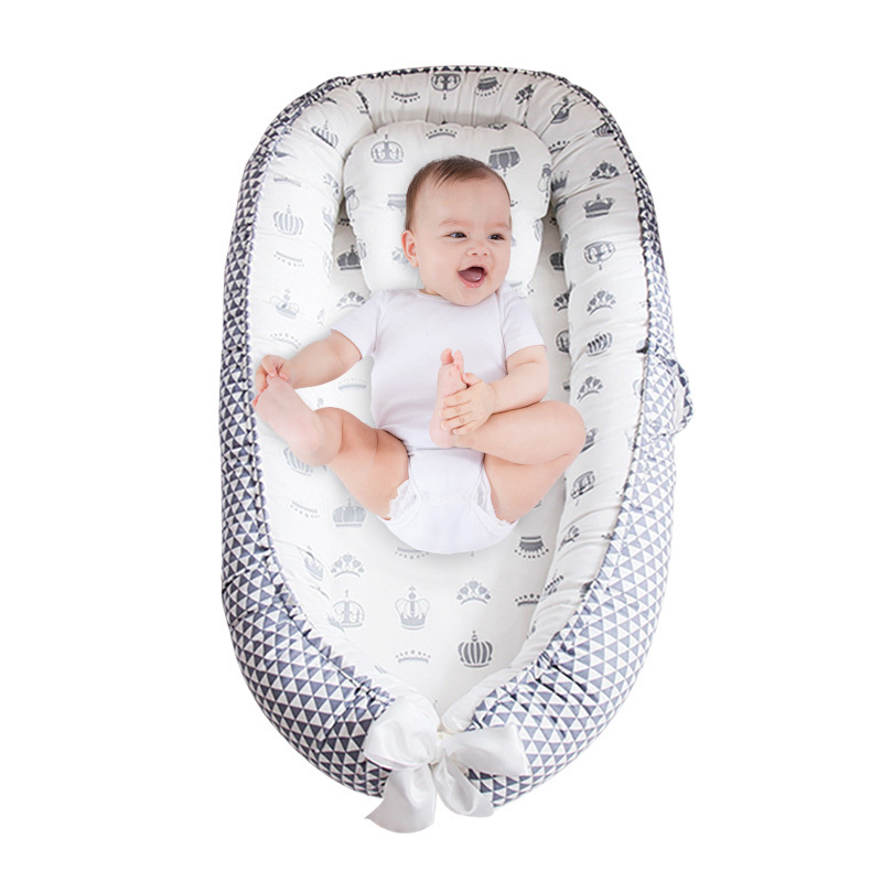 Portable Crib Bed Cot Nest Sleeper Furniture Cradle Bassinet Lounger Cot Bed Bad Room Basket Baby