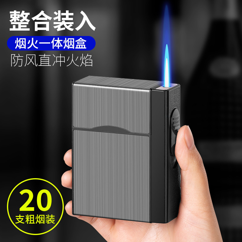 waterproof cigarette case holder with gas lighter 20pcs cigarette packaging boxes