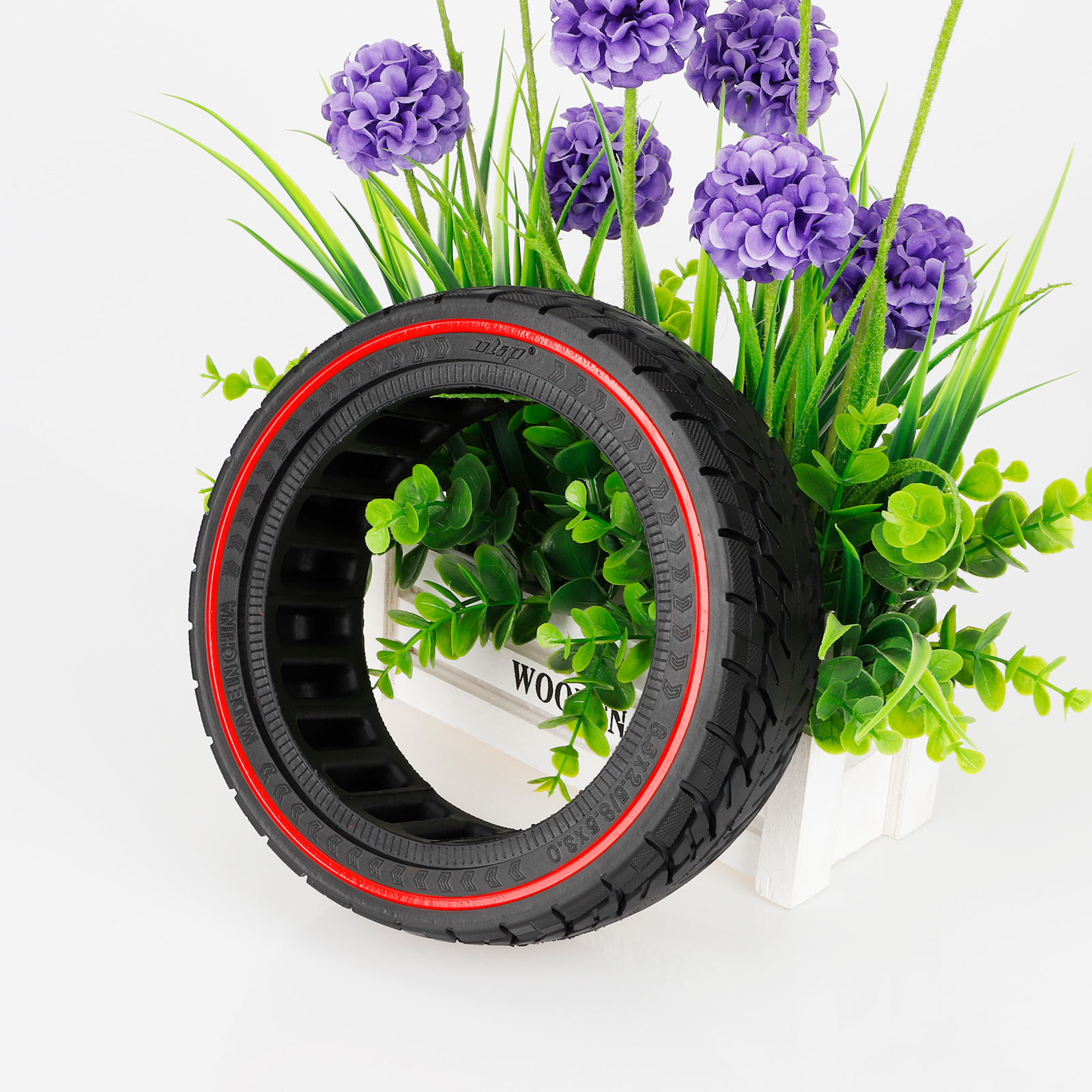 ULIP 8.5*2.5 8.5*3 Off-Road Solid Tyre With Red Circle Tubeless Rubber Tire For Dualtron Mini & Speedway Leger Electric Scooters