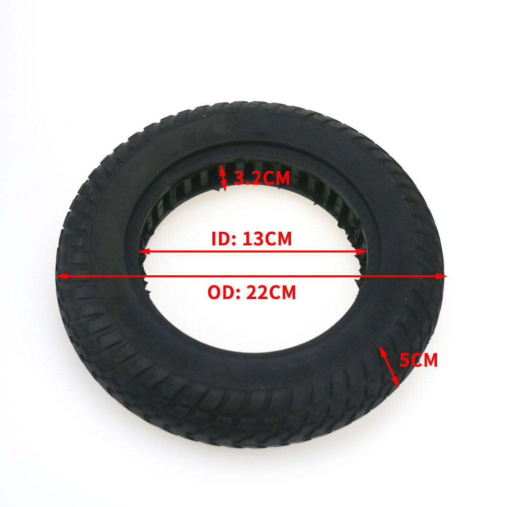 10*2 10*2.5 Solid Tire for 10 Inch Electric Scooter /Tubeless Perforated Solid Tyre without Tnner Tube