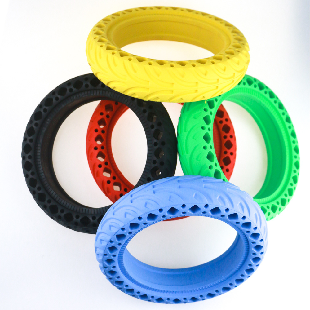 8.5 inch Colorful Solid Tire with Rubber for Xiaomi M365 and Pro Kick Scooter/8 1/2*2 Red Solid Tyre/Rubber Tyre Solid Tire