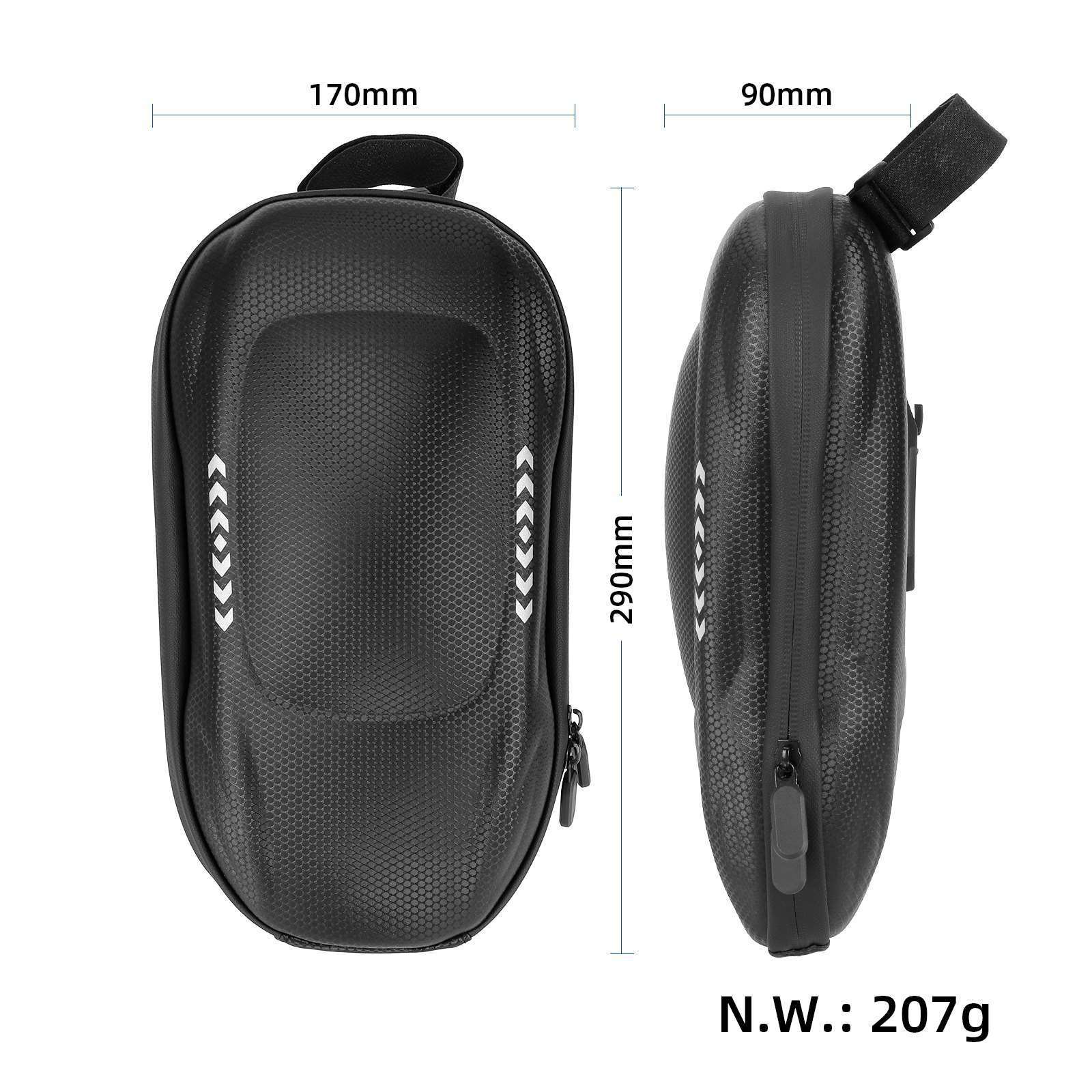 EU Stock Electric Scooter Storage Bags 4L EVA Waterproof  Front Frame Bag for Bicycle Bike E-Scooter Spare Parts and Accessories