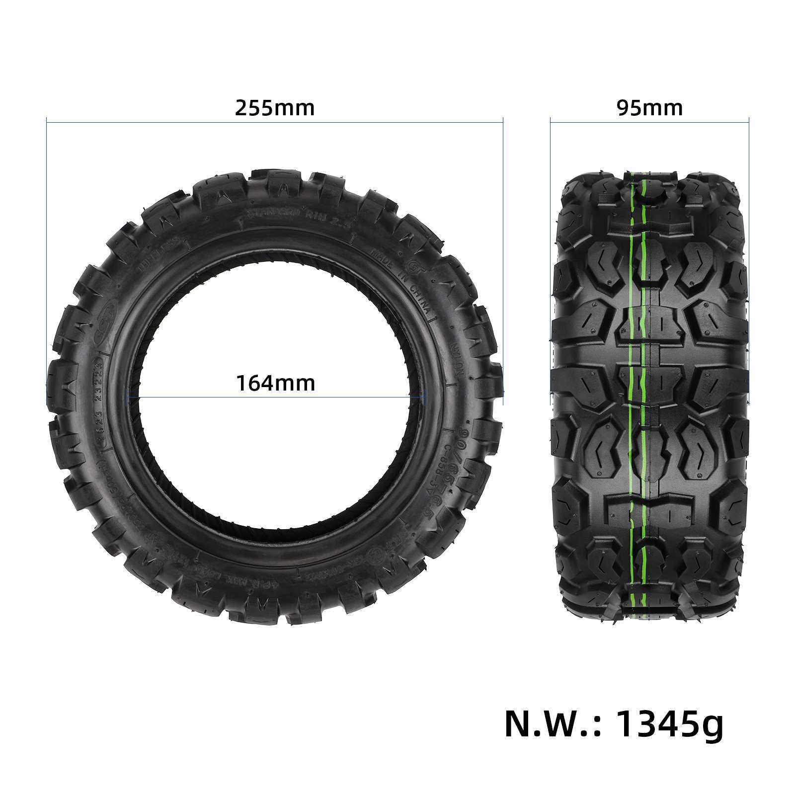 90/65-6.5 Off-road Self-repairing Tubeless Tyre with Goo for 49cc Mini Dirt Bike Mini Moto Dualtron Ultra Speedual Zero 11x