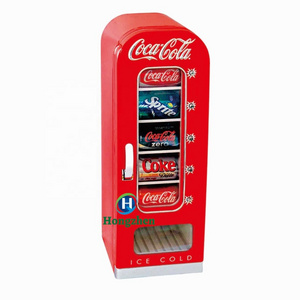 Tabletop Mini Cooling Refrigerator dispenser vending machine for cold drinks and cans