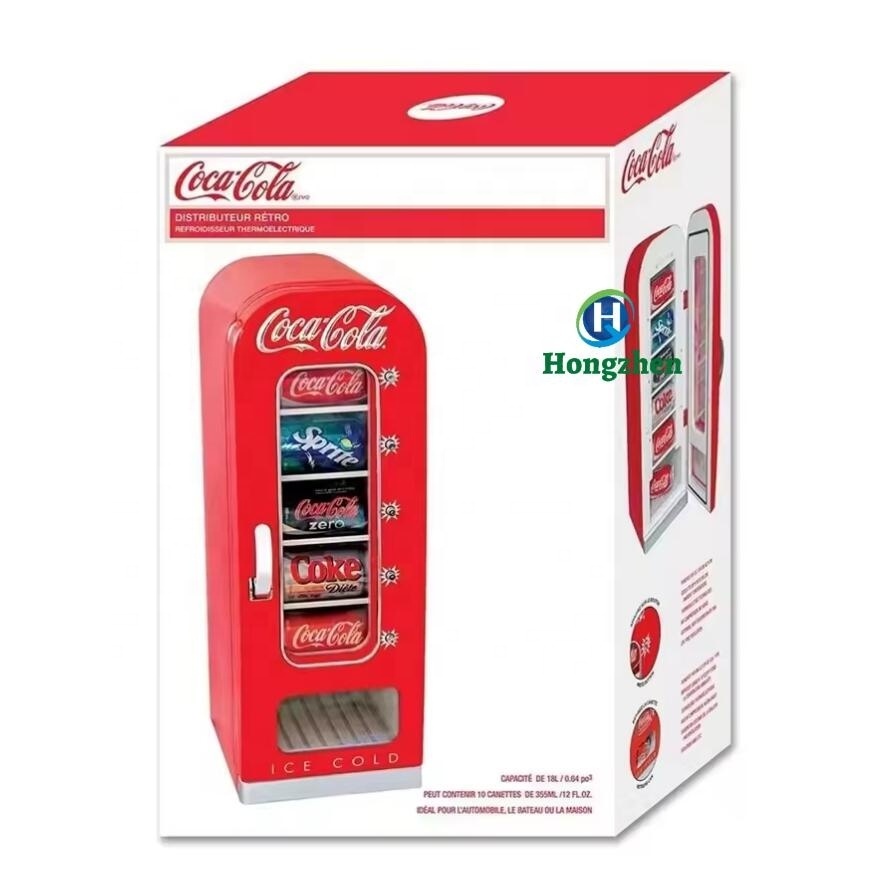 Tabletop Mini Cooling Refrigerator dispenser vending machine for cold drinks and cans