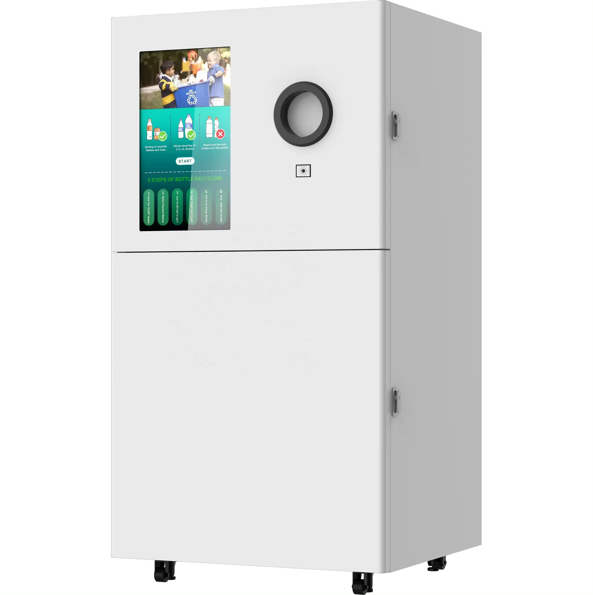 Intelligent recycling machine Plastic Bottle Can Glass Bottle Carton Wast Recycling Reverse Vending Machine