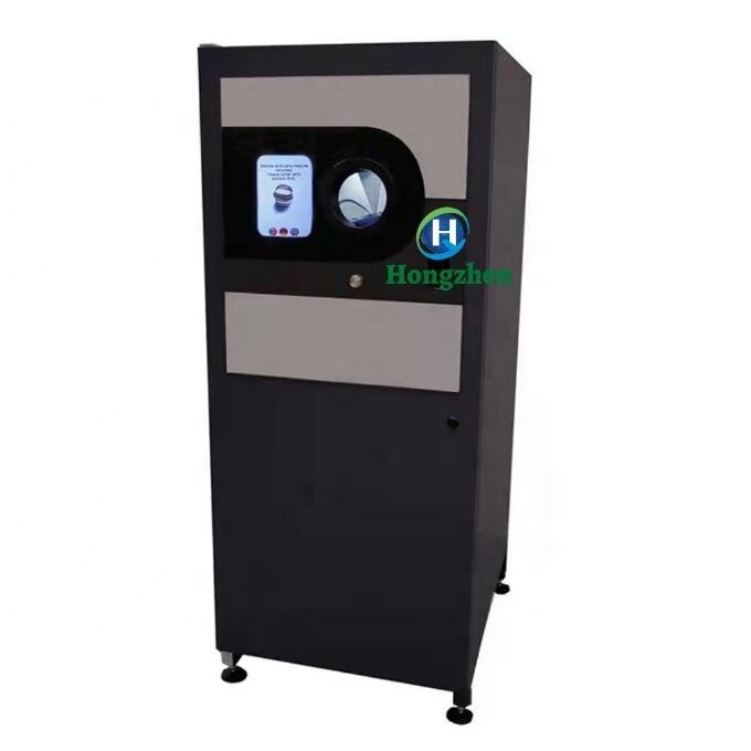 Top selling high quality self-service reverse vending machine for cans PET bottles glass metal paper mobile phones