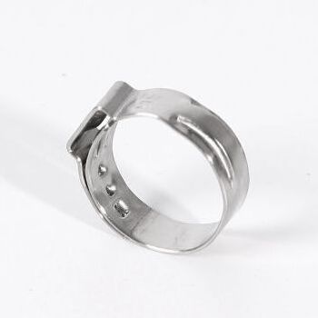 ss304 hose clamp single Ear Hose Clamp interlock stainless steel pipe clamp