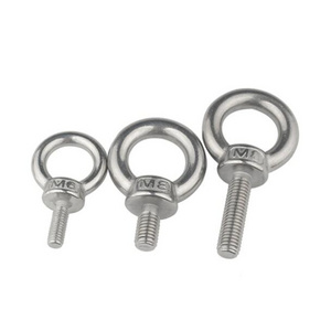 DIN580 High Strength Stainless Steel 304 316 Marine Rings Round Nut Eye bolt lifting Screw