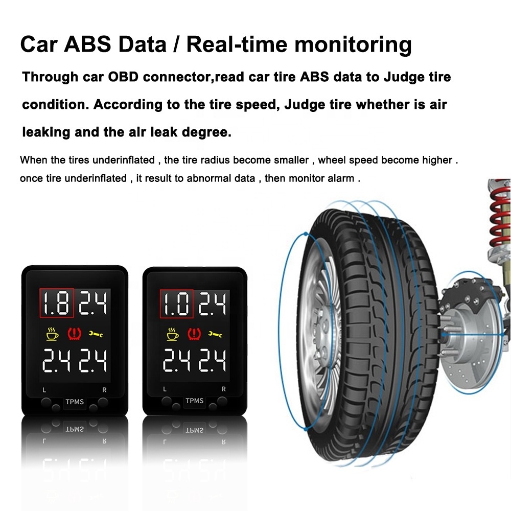 LCD Digital Tire Pressure Monitor OBD TPMS for Mitsubishi Outlander 3 PHEV Xpander Eclipse Cross Mirage G4 L200 accessories