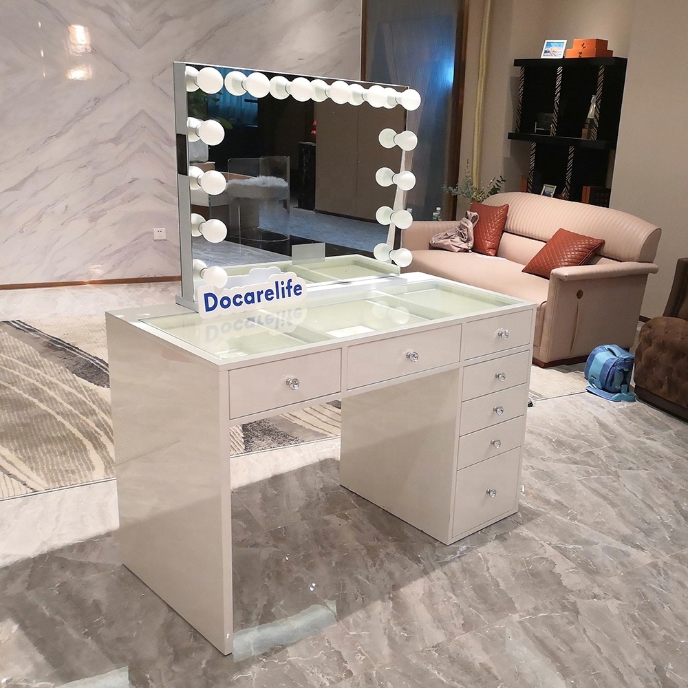 Docarelife hotel bedroom furniture set modern vanity dresser with mirror