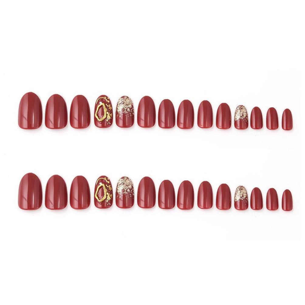 Ladybird Artificial Fingernails Nail Popular Low Price Cheap Kit Almond Glue With Glue Plastic Glamnetic Press On Nails