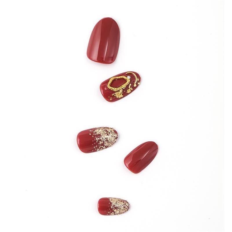 Ladybird Artificial Fingernails Nail Popular Low Price Cheap Kit Almond Glue With Glue Plastic Glamnetic Press On Nails