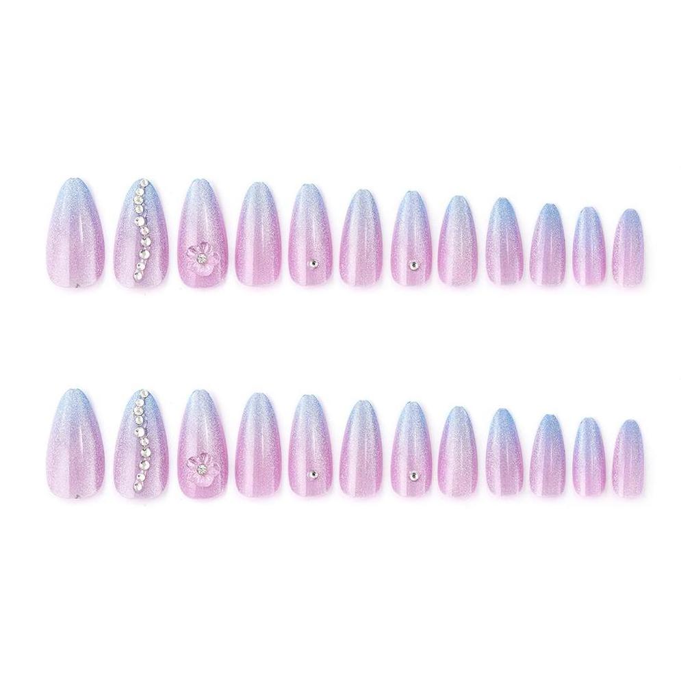 Ladybird Fake Nails Kit Top Selling Bulk Design Boxes Rhinestones Toe Latest Full Cover Press On Nails Tips Clear