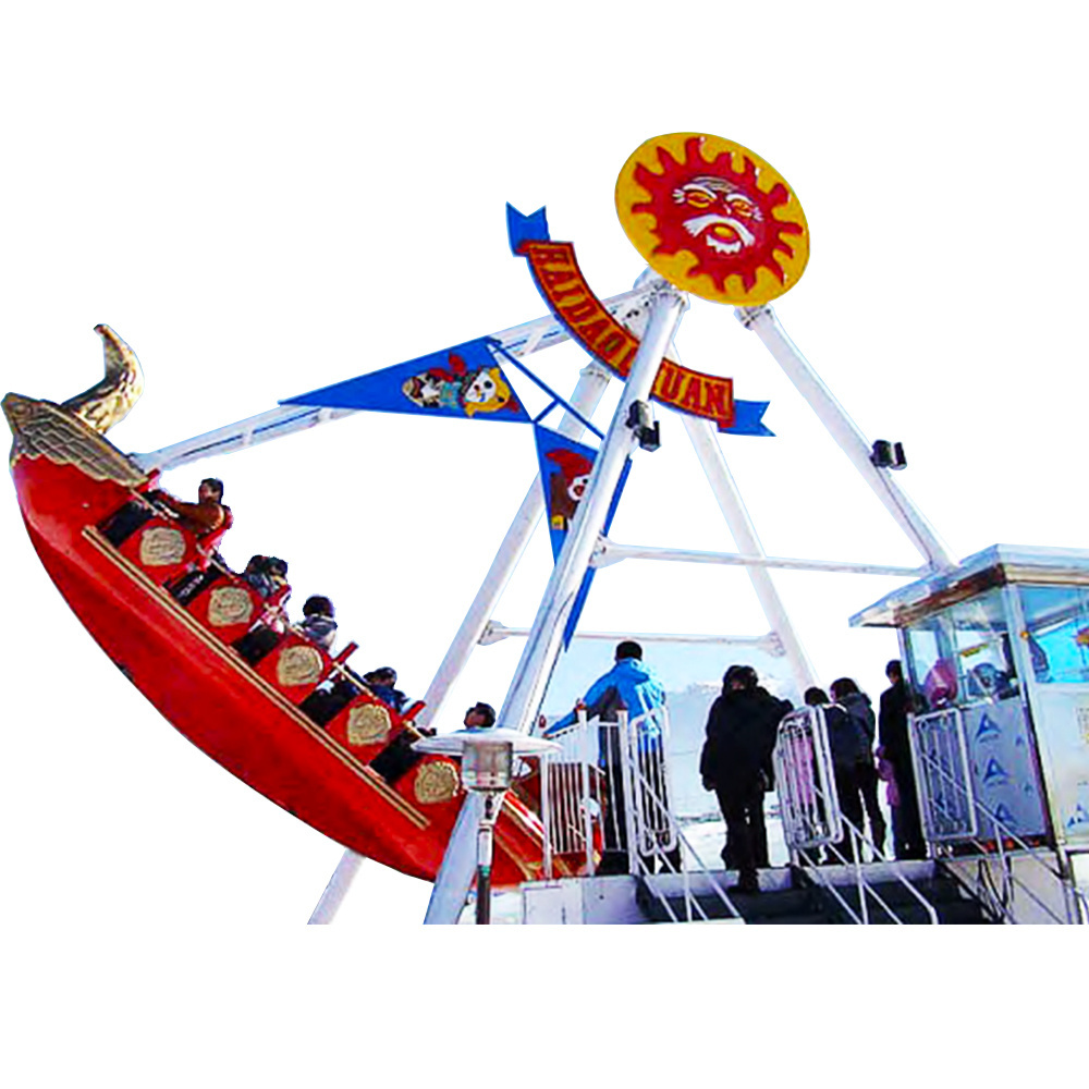 Fairground Big Playground Factory Supplier Sea Dragon Pirate boat Galleon Amusement Park Swing Rides Set Crazy Pirate Ship Rides