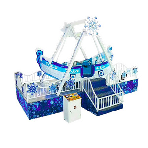 China Supplier Snow Themed A Small Indoor Outdoor Fairground Playground Swing Rides Amusement Park Rides Pirate Ship for Sale