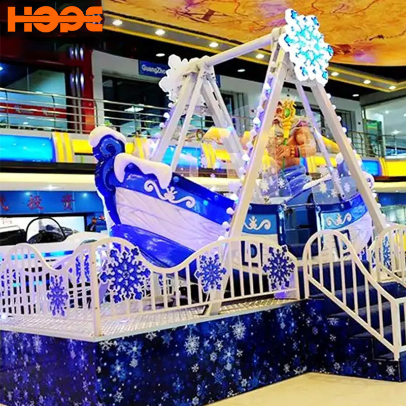 China Supplier Snow Themed A Small Indoor Outdoor Fairground Playground Swing Rides Amusement Park Rides Pirate Ship for Sale