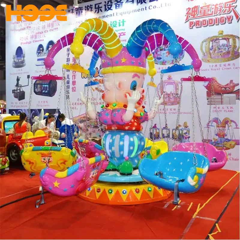 Amusement attractive entertainment fun fair attraction swing rides double manufacture supplier kids game 12 seats flying chair