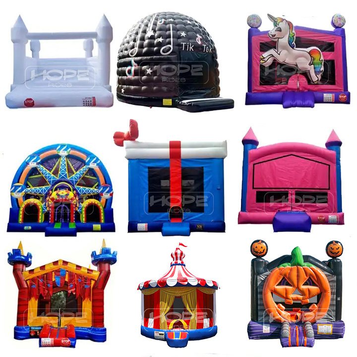 0.55 PVC inflatable bouncy jumping castle slide combo super mario bros inflatable commercial bounce house for toddlers