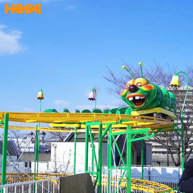 12 Seats Chrildren's  Amusement Theme Park Cheap Small Kids Ride on Roller-coaster Garden Backyard Roller Coaster for Kids