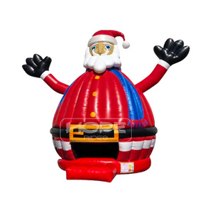 Holiday season party jumper events bouncy castle Santa Claus christmas inflatable bounce house for kids package