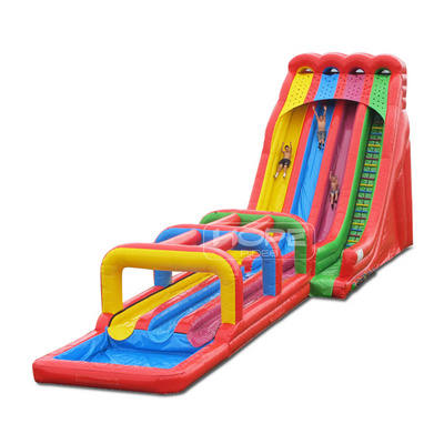 30 foot tall commercial PVC inflatable splash slide 30ft lindy inflatable water slides for adult and kid's