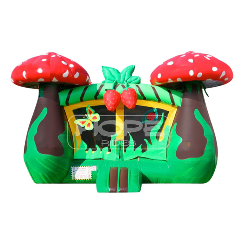 Party events occasion bouncy castle small indoor outdoor mushroom strawberry inflatable bounce house for child amusement park